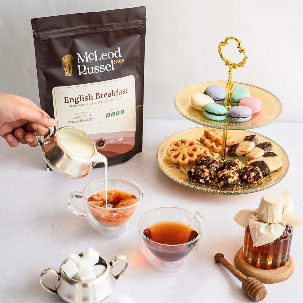 McLEOD RUSSEL 1869 English Breakfast|100 Gram|Daily Black Tea|Strong & Robust Blend|Farm Fresh Loose Leaf|40+ Cups