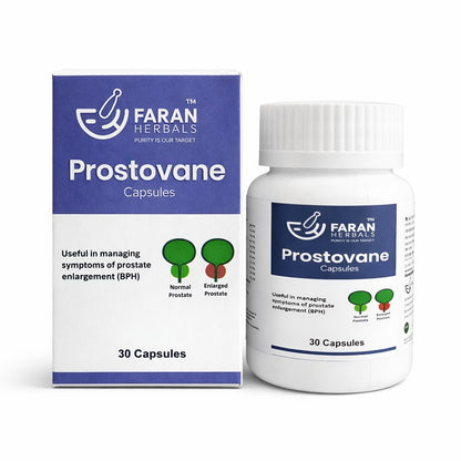 Faran Herbals Prostovane Capsules, Ayurvedic Prostate Support, with Gokshura, Punarnava & Pumpkin Seeds, 30 Capsules