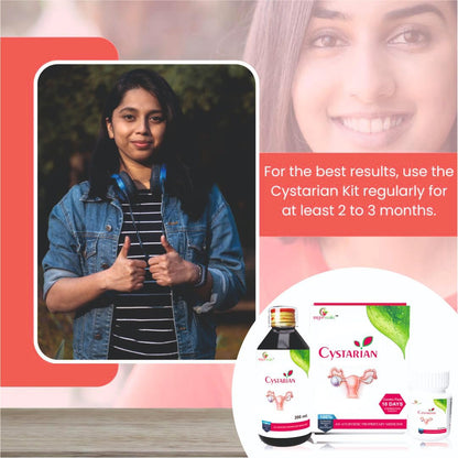 Sayurvedic Cystarian PCOS and PCOD Supplement for Women, 60 Vegetarian Tablets