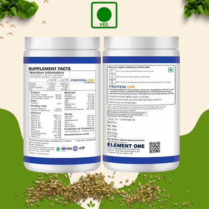 Protein One – Daily Protein Nutrition Supplement with Vitamins, Minerals & Herbs | Protein Powder for Men & Women | Easy to Mix & Digest 1 Pc