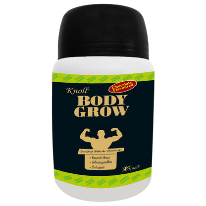 Knoll Healthcare Body Grow Powder For Muscle Mass Gain Weight Gainers And Weight Gain Muscle Building with Ashwagandha & Shilajeet (300g) per Pack (Pack of 3)