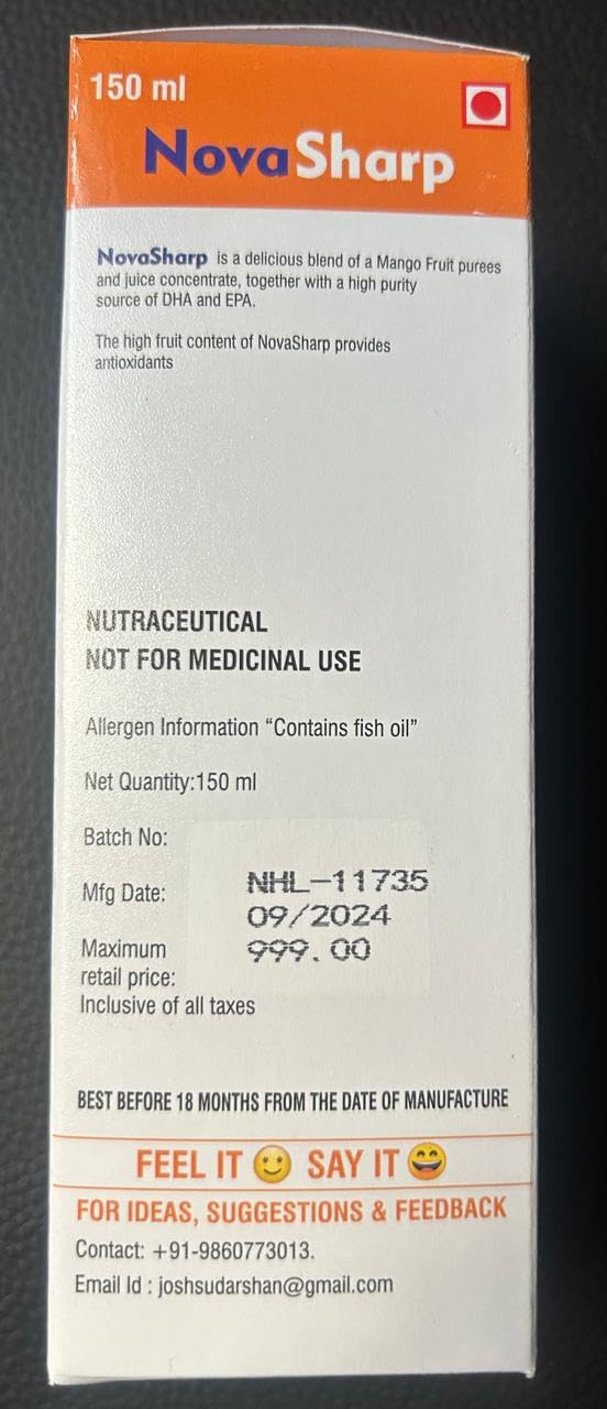 NovaSharp High Strength Omega-3 Fatty Acid Emulsion, 150 ml
