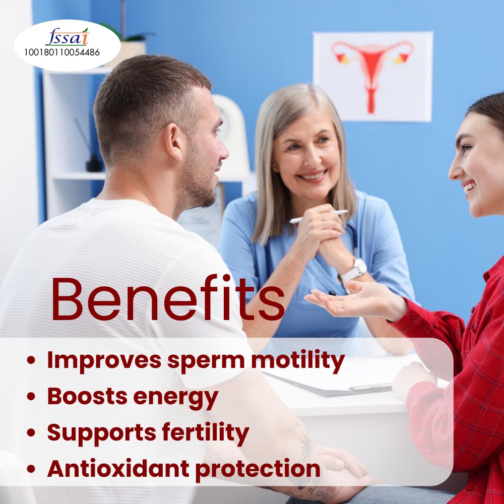 Knoll Healthcare Fertinol-Q10, Coenzyme Q10 (CoQ10) with L-Carnitine, Lycopene & Zinc Tablets | Supports Heart Health, Energy Production, Immunity & Antioxidant Support | Vegetarian Dietary Supplement (10 Capsules)
