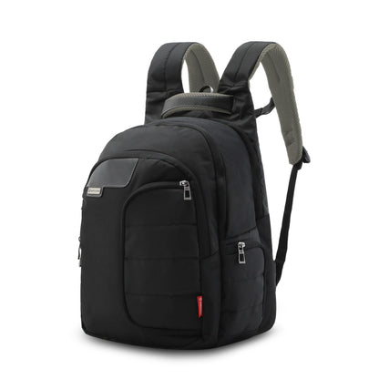 HARISSONS Vervo 40L Waterproof Laptop Backpack for Men & Women | Fits 15.6" Laptop with Sternum Strap, Quick Access Pocket, Detachable Key Holder, Organized Compartments & Raincover (Black)