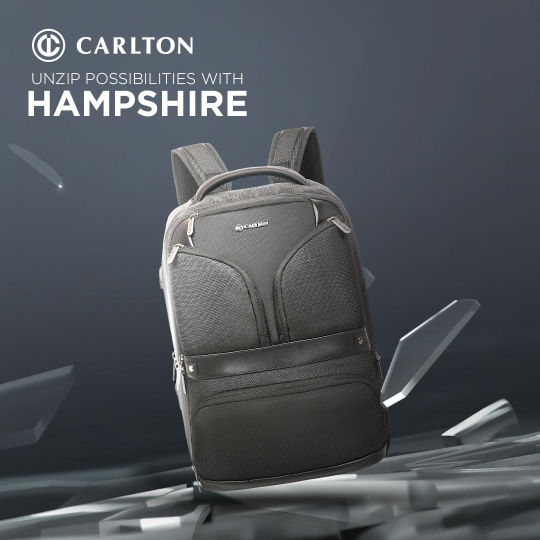 CARLTON Laptop Backpack 26L With Organized Interiors, RFID Protected Po- image 3