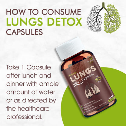 Blessings Ayurveda's Lungs Detox Capsules for Men & Women 100% Natural- image 4