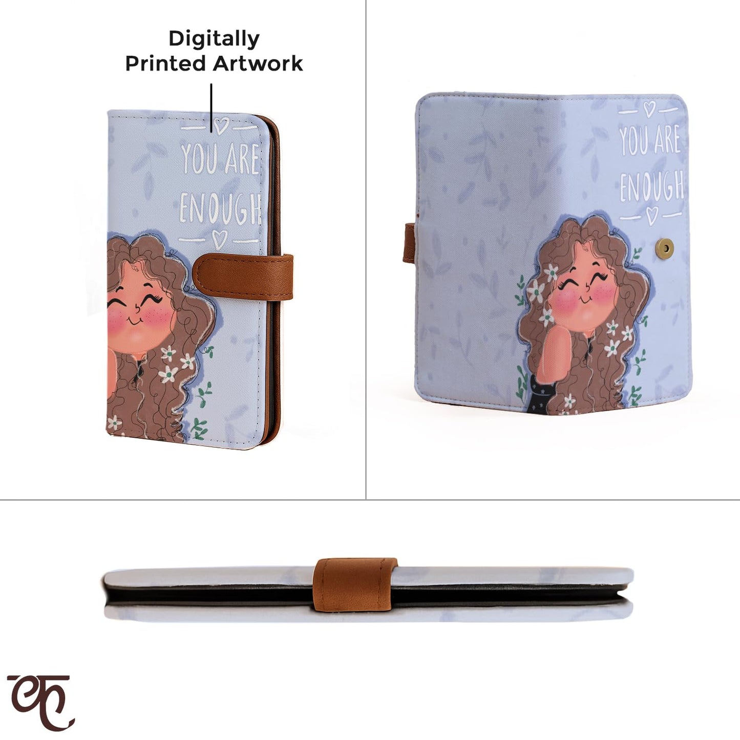 Kalankit Women's Wallet | Stylish Passport Bi-Fold Zipper Purse with Card Slots, Cash & Coin Pocket | Compact Daily Use Ladies Wallet | Gift for Women & Girls