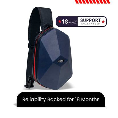 SWISS MILITARY UFO Sling Bag 7L | Diamond Design Cross Body Side Bag | Card Holder Pocket | Anti Theft Chest Bag | Easy to Carry Bag for Men & Women | Mini Travel Bag for Phone Passport Wallet Navy