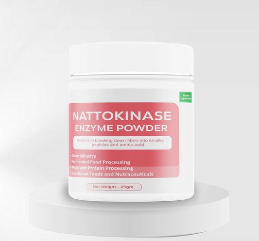 Bioven Ingredients Nattokinase Enzyme Powder Non-GMO, Dietary Supplements/Food and Beverages, Broad pH Range of Activity, Excellent Thermostability, Hydrolyse Fibrin, No Filters/Binder