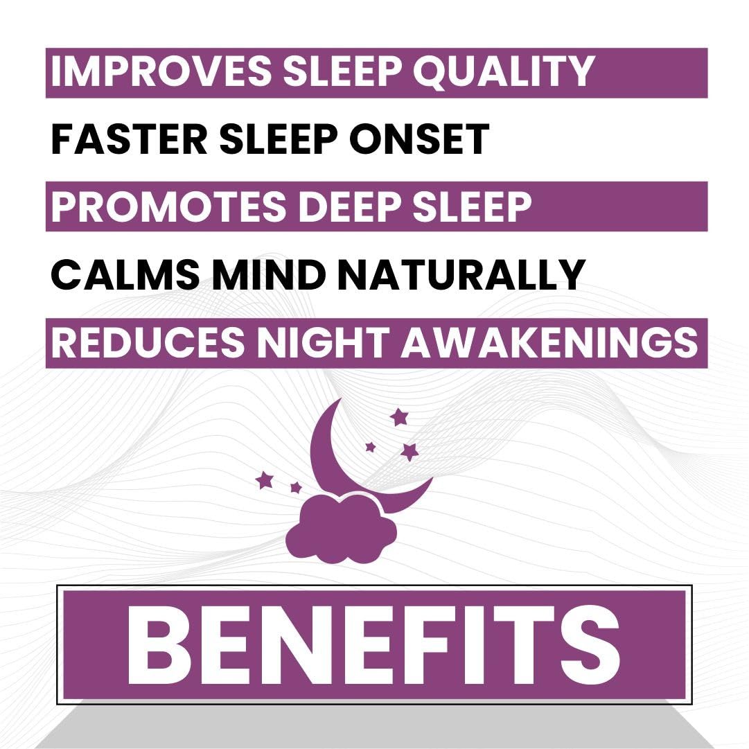 Raskam Healthcare Melatonin with Valerian Root, Chamomile & Vitamin B6 | Sleep Support Supplement | Capsules for Deep & Restful Sleep | Non-Habit Forming | 100 Veg Capsules