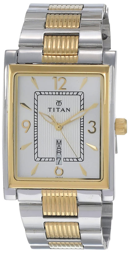 Titan Slimline Analog Silver Dial Men's Watch -NM90024BM03 / NL90024BM03/NP90024BM03