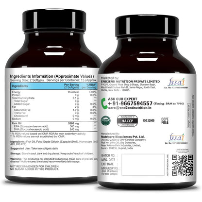 End2End Nutrition Omega 3 Fish Oil and Joint Move