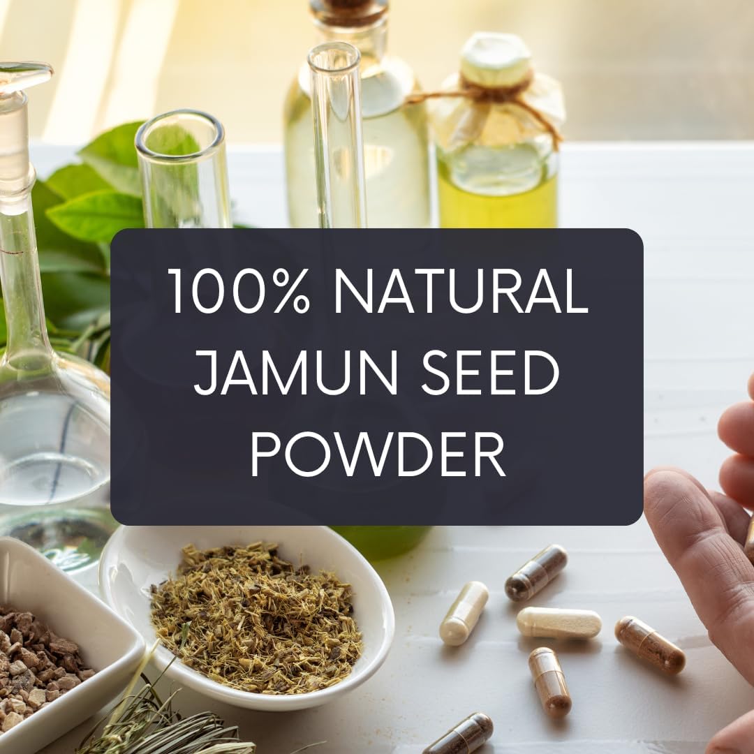 mGanna Jamun Seed Powder for Soft Radiant Skin and Health Care 227gm / 0.5lbs