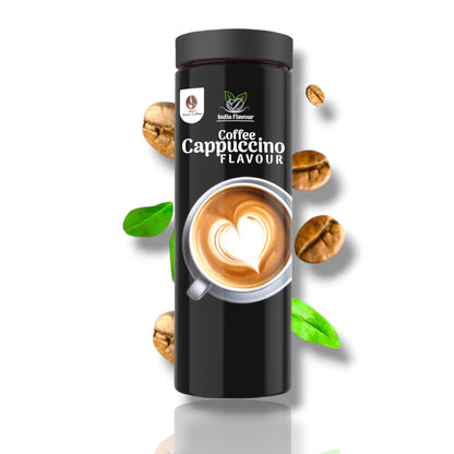 India Flavour Cappuccino Coffee|Creamy, Smooth Instant Coffee Powder Plastic Bottle|100 Gm Coffee, 50 Servings