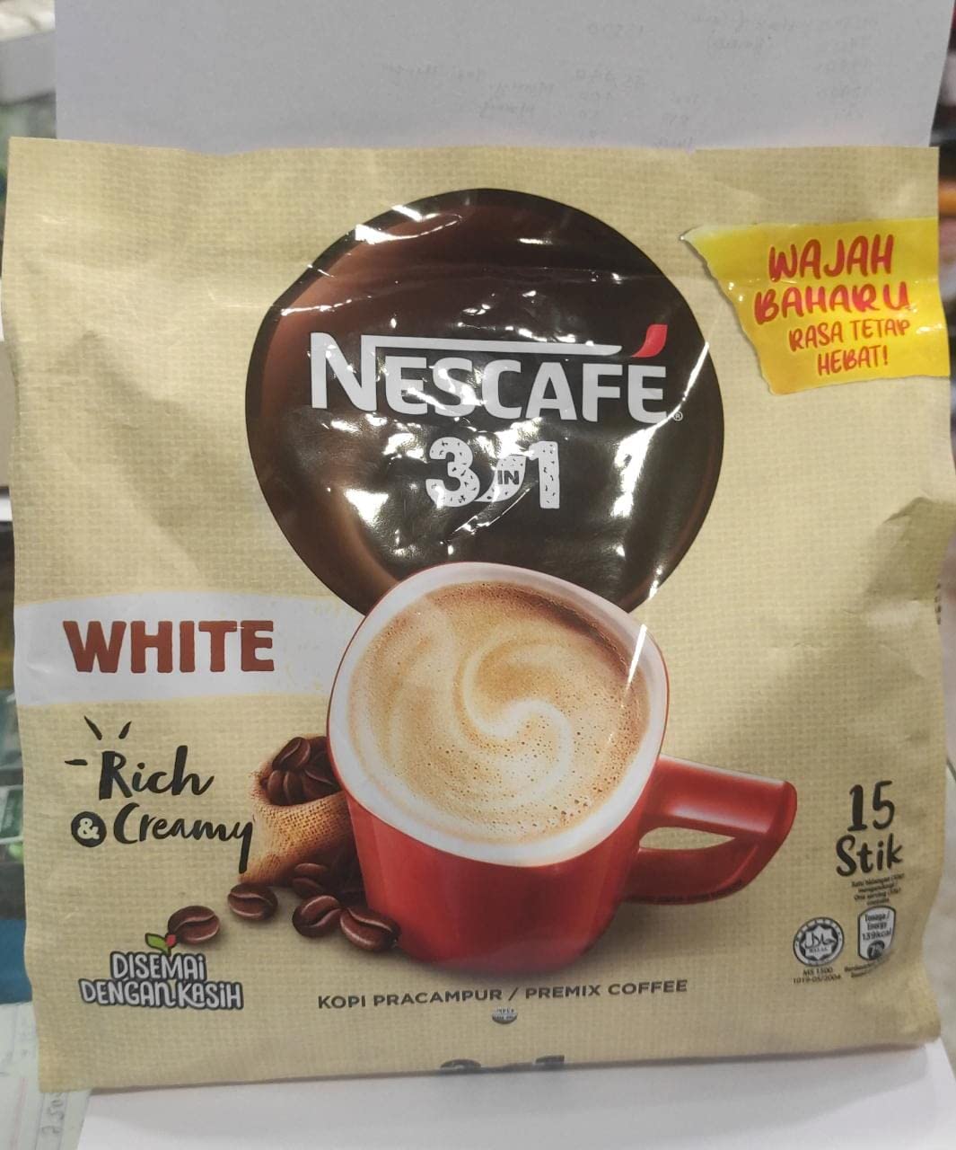 Nescafe Blend & Brew, White Coffee, 480 G, Bag
