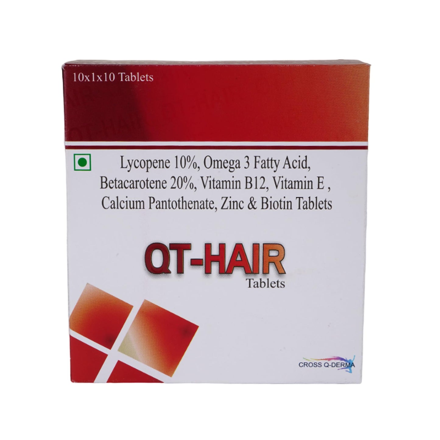 Qt Hair Multivitamin Capsules for Men & Women | Vitamin Supplement | 10 Tablets with All Vitamins & Minerals