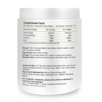 Nature's Velvet Vegan Protein,100% Vegan & Plant Based Protein, Rich in- image 3