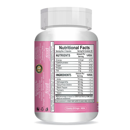 Nutrinoplus Anti-Aging Supplements | Herbal Support for Youthful, Healthy & Soft Skin | Muscle Toning Formula for Men & Women | Plant-Based | Formulated in USA | 60 Capsules