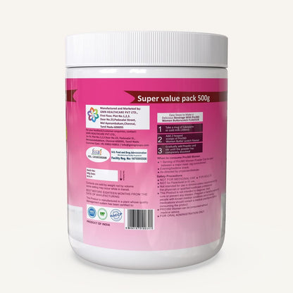 Pro360 Women Protein Rich Nutritional Supplement Enriched Calcium, Iron for Stronger Bones and Improved Haemoglobin – 25 Essential Nutrients with Evening Primrose – Butterscotch (500+500) g Pack of 2