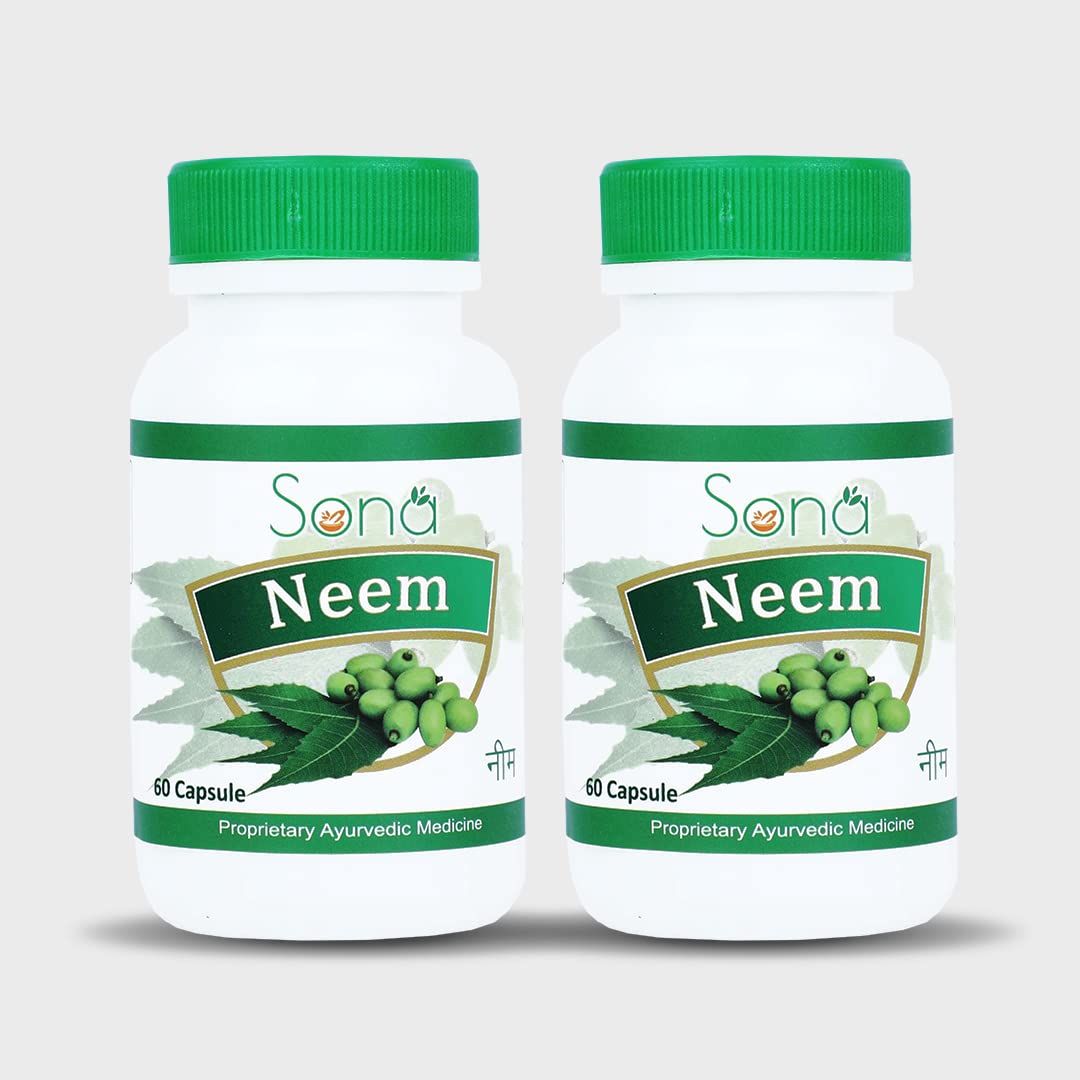 SONA HEALTH CARE NEEM EXTRACT CAPSULSES (PACK OF 2)