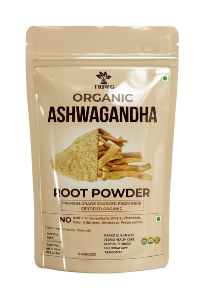 Trivang Safed Musli, Ashwagandha, Kaunch, Shatavari Powder Combo - Herbal Supplement - 4 Items (100gm(eachPack))