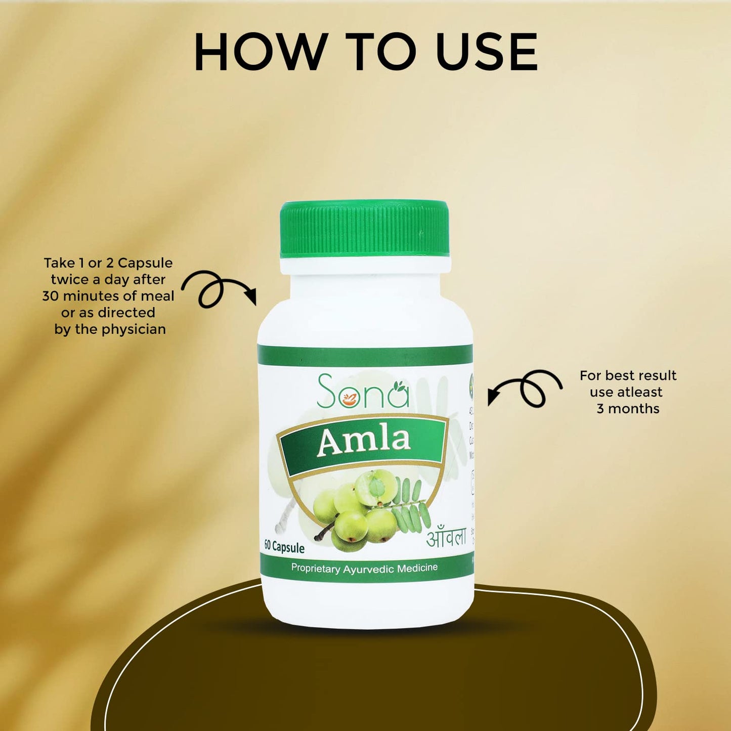 Sona Amla Powder Capsules supports Immunity Booster - 60 Capsules (Pack of 3)