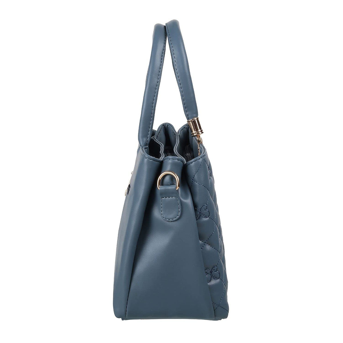 Mochi Women Blue Zip Top Sling Bag (66-7652)