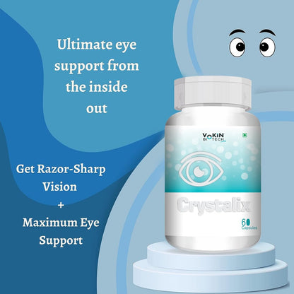 Vokin Biotech Crystalix Complete Eye Health Formula, 60 Capsules