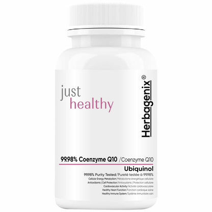 HERBAGENIX Coq10 Coenzyme Q10 300mg With Alpha Lipoic Acid Ala, Omega 3 Fatty Acid, Lycopene, Bioperine And Vitamin B1, B2 And B6 To Good Health Supplement-60 No Sugar Veg Tablets (No Capsule)