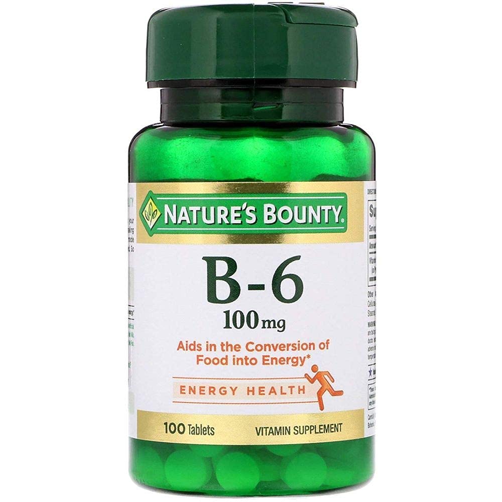 Nature's Bounty, Vitamin B-6, 100 mg, 100 Tablets
