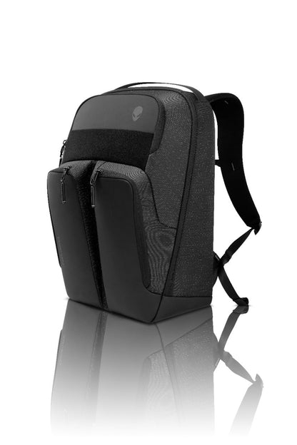 Alienware 28L Horizon Utility Backpack|Weather Resistant |Nylex, Cushioned EVA |Sternum + Shoulder Carrying Straps |Front & Mesh Pocket with 3 Year Warranty |AW523P- Color: Galaxy Weave Black.