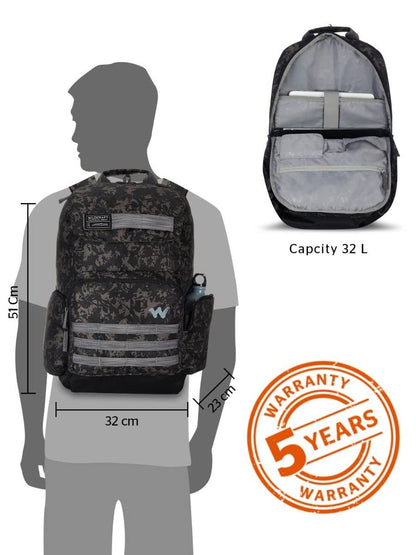 Wildcraft Safara Tactical 4 32L 5 Compartment Laptop Backpack (12966) (- image 2