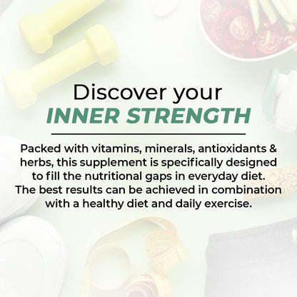 INSTRENGTH - IMMUNITY BOOSTER - (PEOPLE'S TRUSTED BRAND) - IMPROVE IMMUNE SYSTEM & STRESS BUSTER & IMMUNE -BOOSTING ANTIOXIDANTS- VITAMIN C AND ZINC - VEG
