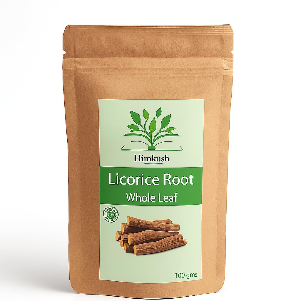 Himkush Mulethi Stem | Natural | Health & Herbal Mulethi Stem Whole Eating Licorice Stem, Jeshthamadh Stem, Yastimadu Stem Glycyrrhiza Glabra | Eating (Cough, Throat) Chewing | Natural Licorice Stem for Throat, Skin, Hair & Health Care | Ayurvedic Edible