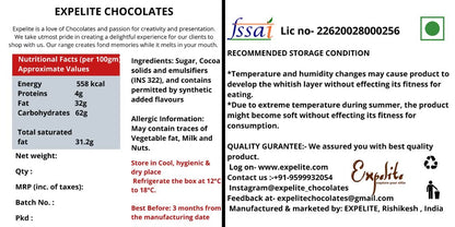 Expelite Personalised Chocolates with Names/Photo - 25 pc Personalized Chocolates for Birthday