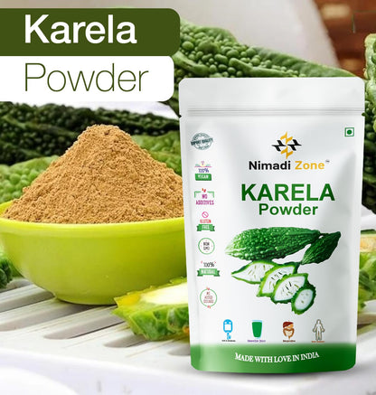 Nimadi Zone Natural Karela Powder for Diabetes 100 gm with Unique Flavo- image 5