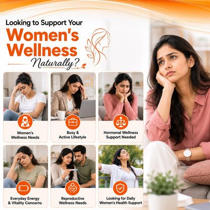 Naribalya Women Wellness Vegan Capsules (60) | Ayurvedic Supplement for Hormonal Balance, Energy, PCOS Support & Overall Female Health