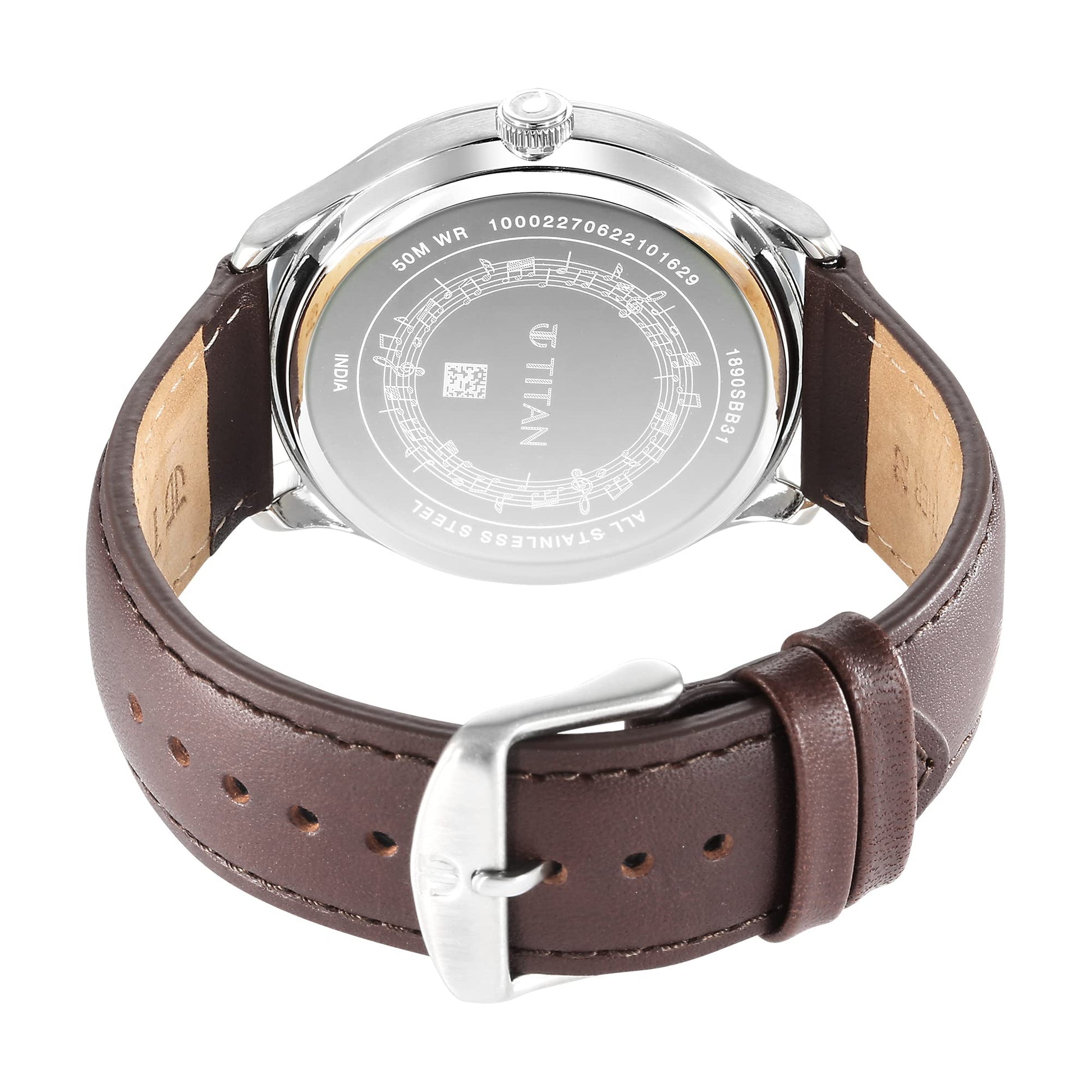 Titan Regalia Quartet Silver Dial Analog Stainless Steel Strap Watch fo- image 3