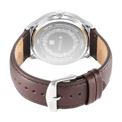 Titan Regalia Quartet Silver Dial Analog Stainless Steel Strap Watch fo- image 3