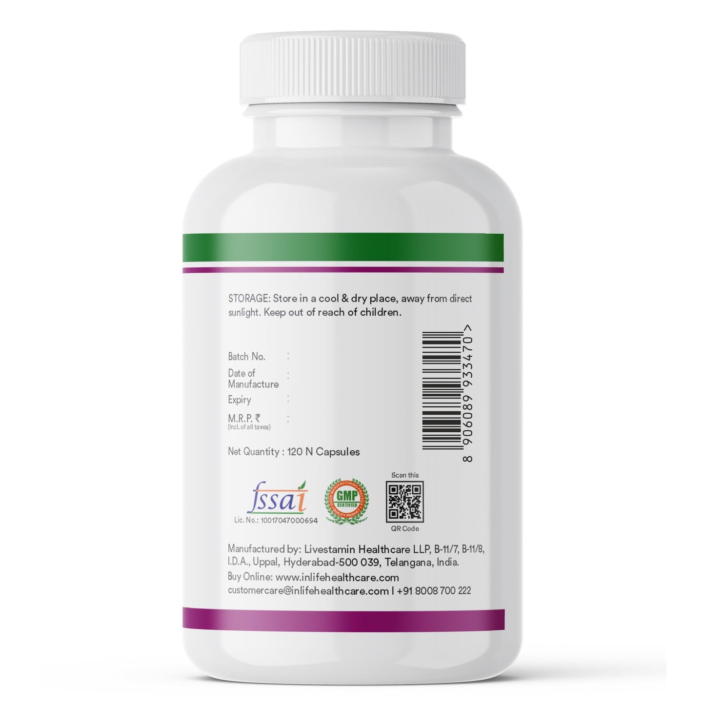 INLIFE Milk Thistle 800mg Silymarin, Silybum Marianum Extract 25:1, Liver Health & Detox Function, Men Women, 120 Veg Capsules (Pack of 2)