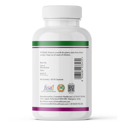 INLIFE Milk Thistle 800mg Silymarin, Silybum Marianum Extract 25:1, Liver Health & Detox Function, Men Women, 120 Veg Capsules (Pack of 2)