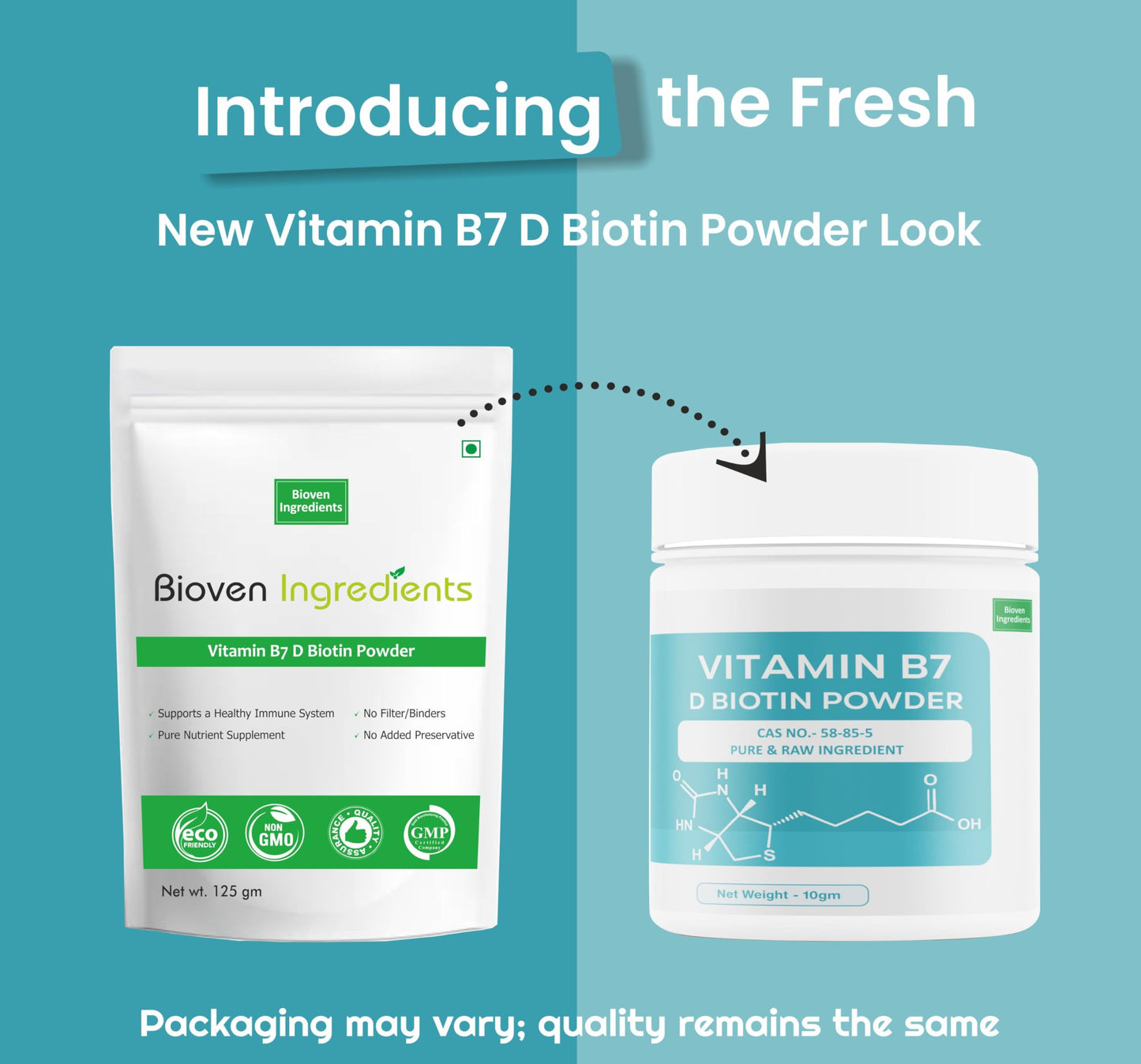 Bioven Ingredients Vitamin B7 (D-Biotin) – 10g