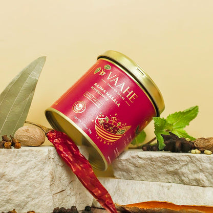 VAAHE Premium Rajma Masala | 15+ Natural Spices | Freshly Ground and Packed | 100% Pure and Natural | Single Origin | Premium Tin Box (70 gm)
