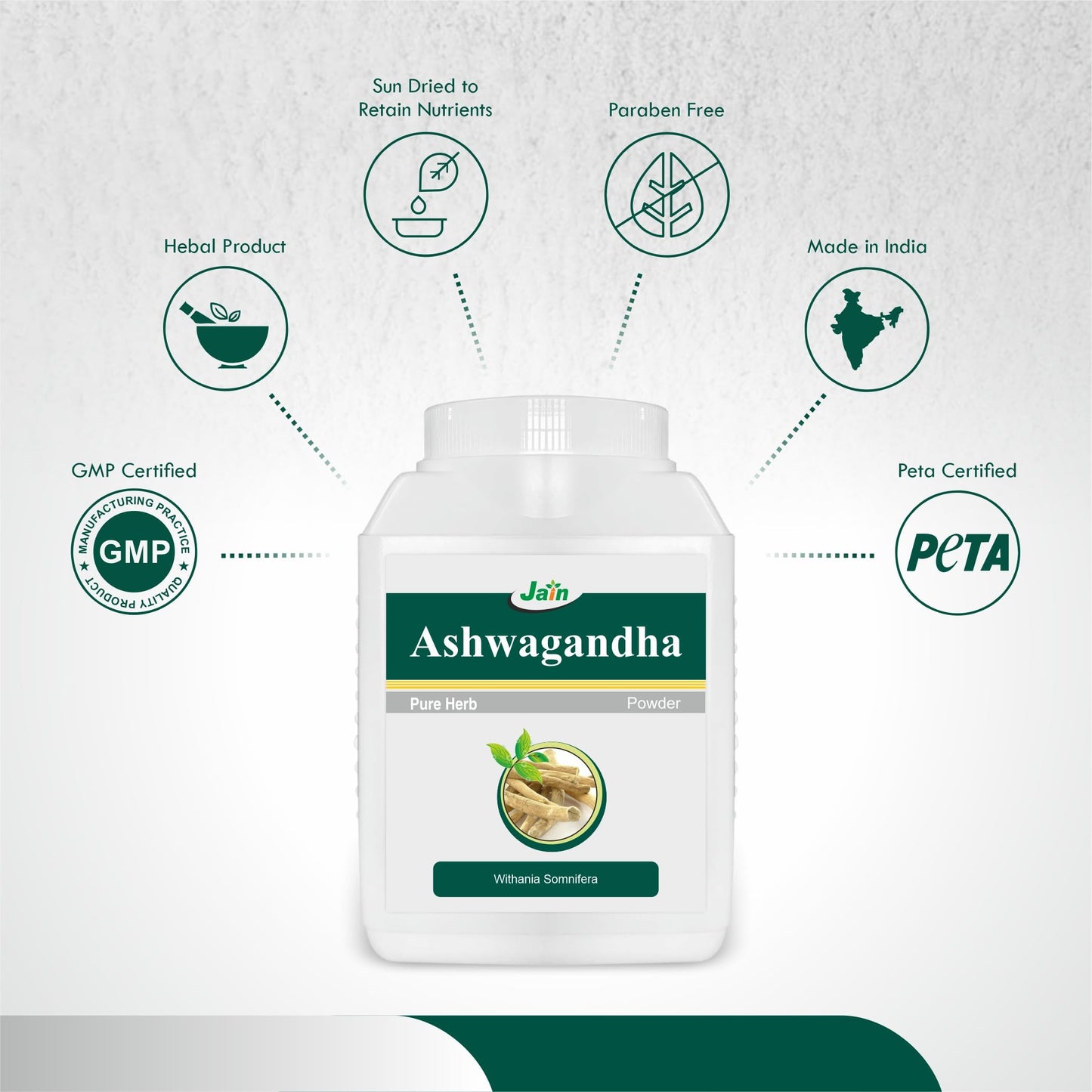 Jain Pure Ashwagandha Powder 100% Natural Premium Grade, 400 gms- image 8
