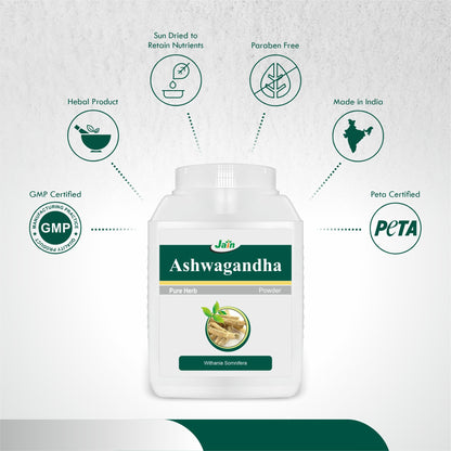 Jain Pure Ashwagandha Powder 100% Natural Premium Grade, 400 gms- image 8
