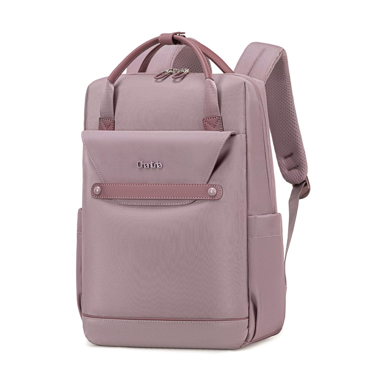 Chantria Casual Backpack for Women Stylish 13L Small Backpack fit 14 inch Laptop Compact Daypack Polyester Multi-pockets for Office Casual and Shopping
