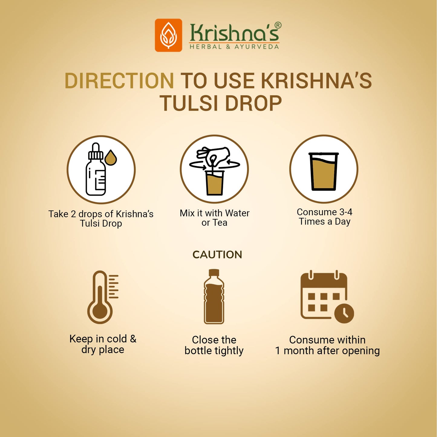 Krishna's Tulsi Drops- Concentrated Drops of 5 Rare Tulsi for Natural Immunity Boosting 30 ml | No Added Preservatives - (Pack of 2)