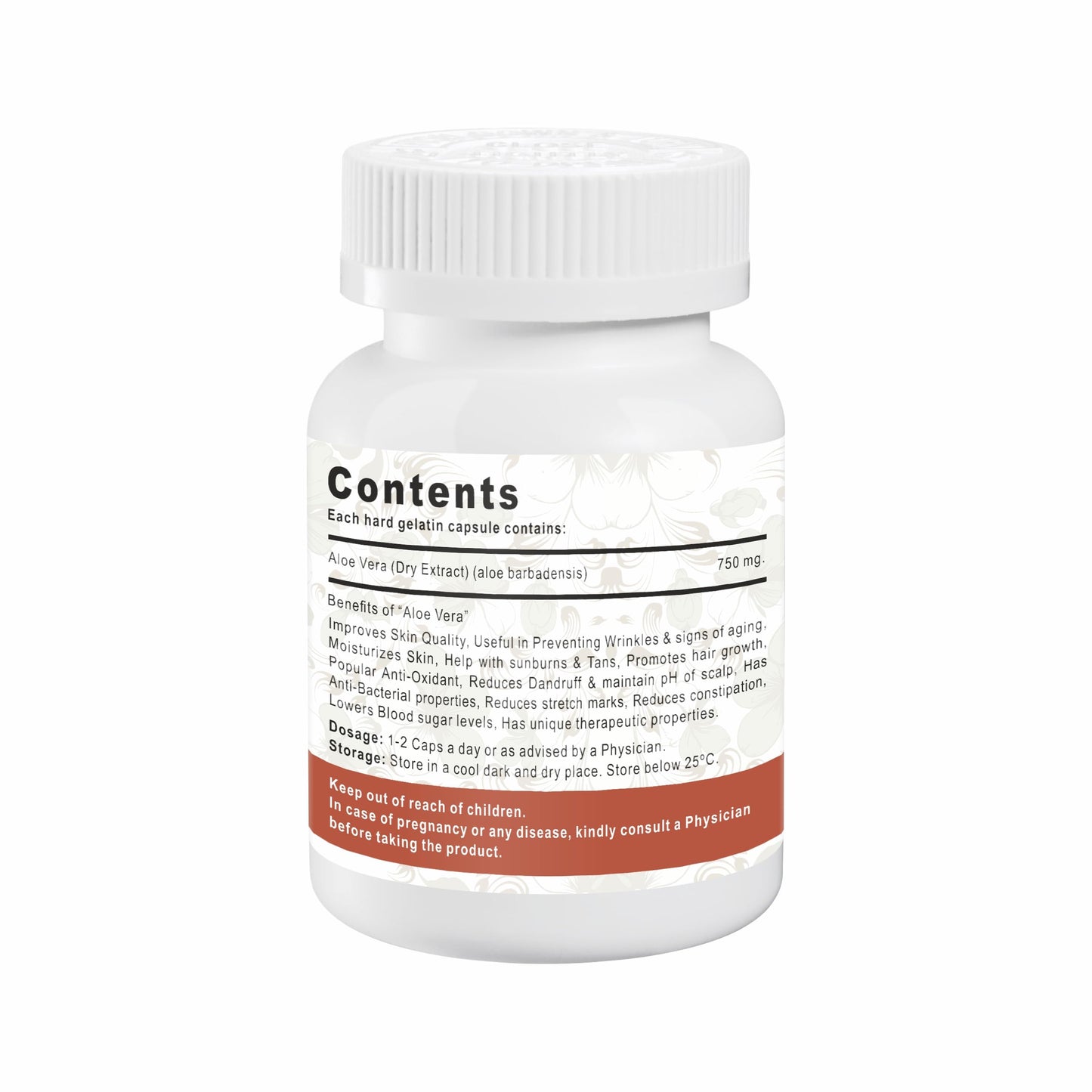 Serovis Pure Extract Aloe Vera Capsules Helps in Hair & Skin Problems - (1 Piece)