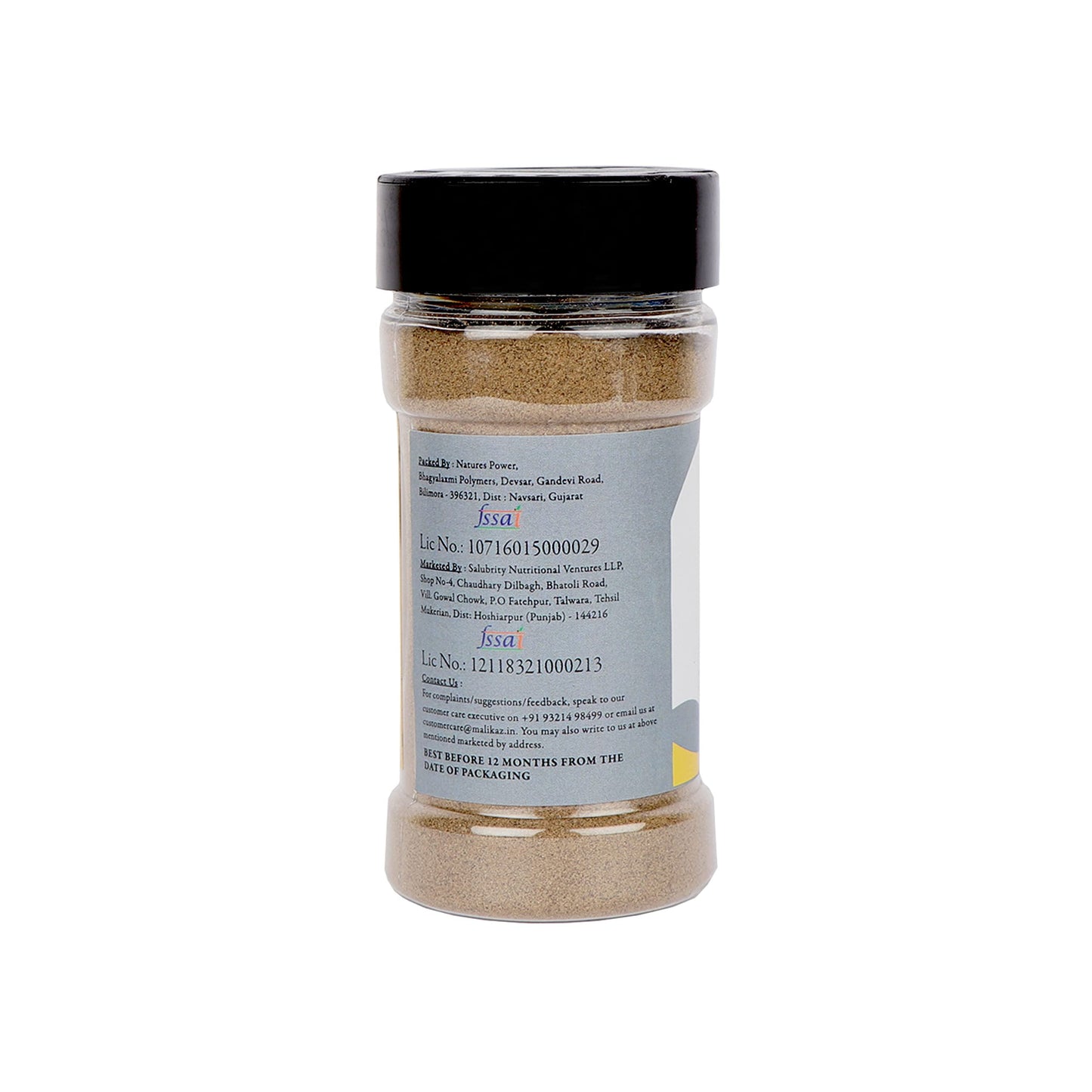 Malikaz' The Royale Taste Black Pepper | Kali Mirch Powder Jar, 100 g | King of Spices | 100% Natural | No Additives | Easy to Provide a Flavour Boost to All Your Dishes |