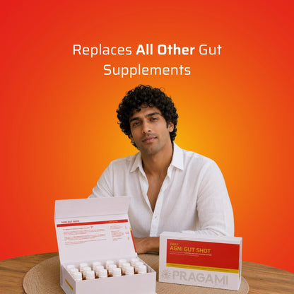 Pragami Gut Shots - 15 Ayurvedic Digestive Shots 10ml Each - Gut Health Supplements - No Added Sugar/Preservatives - Gut Cleanse Detox - Supports Gut Care & Detox - Ideal for Daily Routine